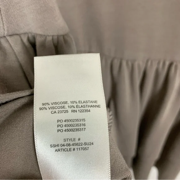 Aritzia Wilfred Sleeveless GoodLux Bloomsbury Mini Dress Brown Sz Small - Picture 7 of 7